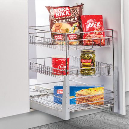 سبد جا حبوبات ریل کف - طبقه وسط متحرک