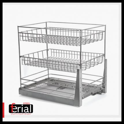 سبد جا حبوبات ریل کف - طبقه وسط متحرک